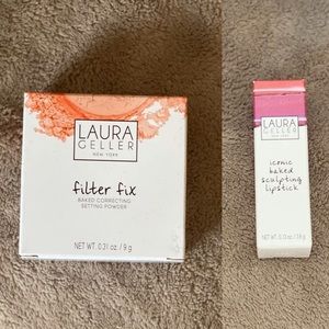 Laura Geller- Setting Powder & Lipstick